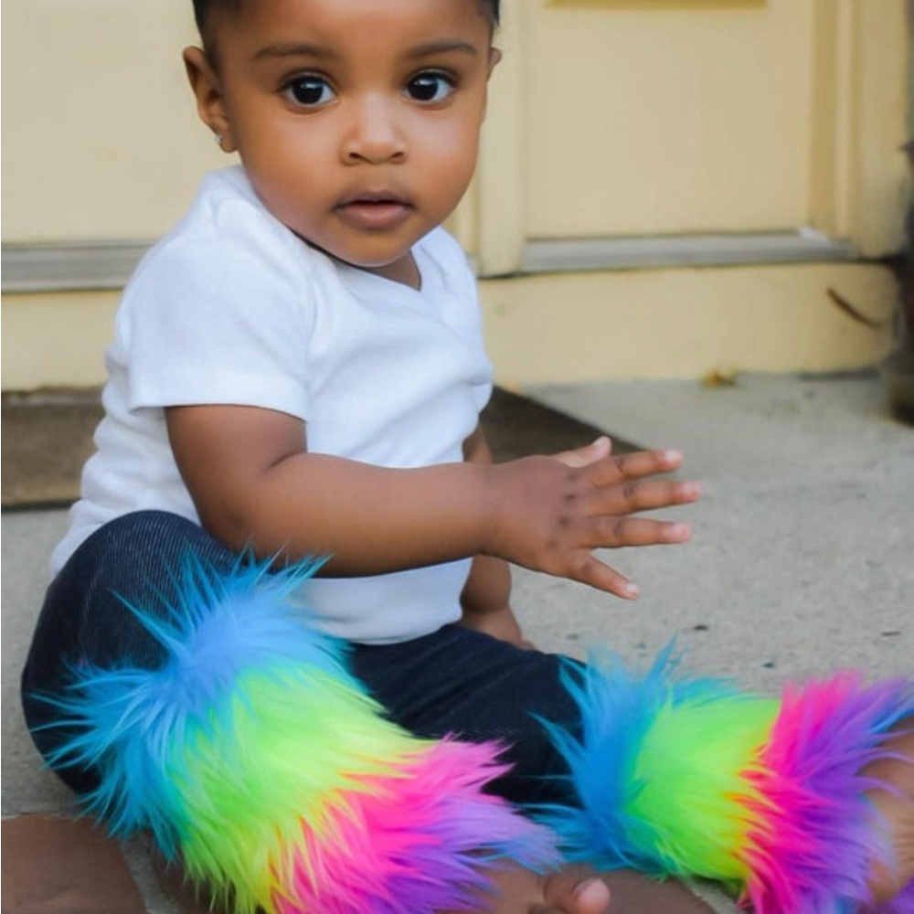 Children’s Custom Faux Fur Leg warmers